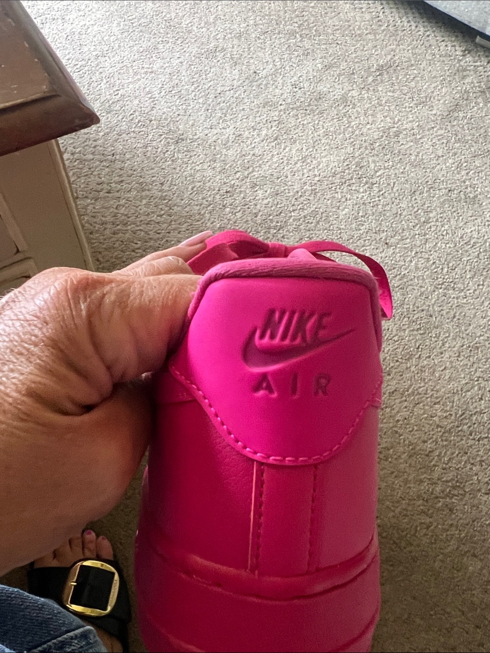 Women's Bright Pink Low-Top Lace-Up Sneakers - Picture 7 of 7